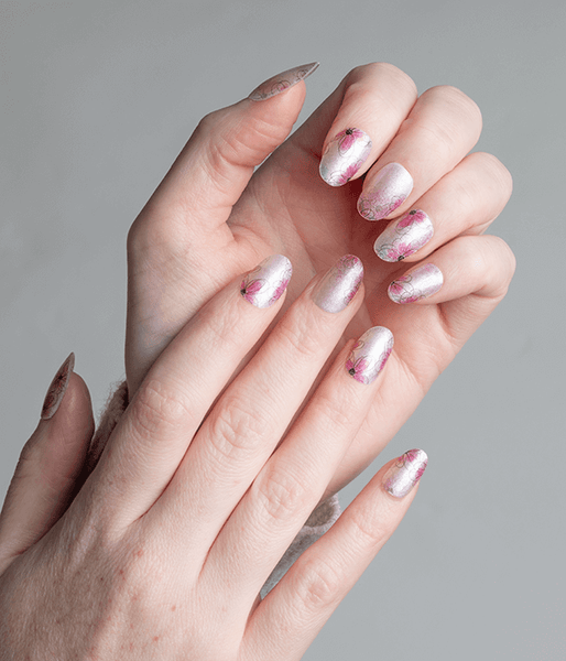 Neprozorne lak nalepke za nohte, 16 kom, FLEETING BEAUTY