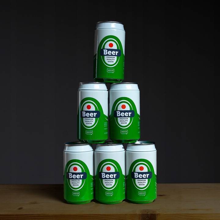 SOXO Pisane moške nogavice za darilo, Pivo, 40-45