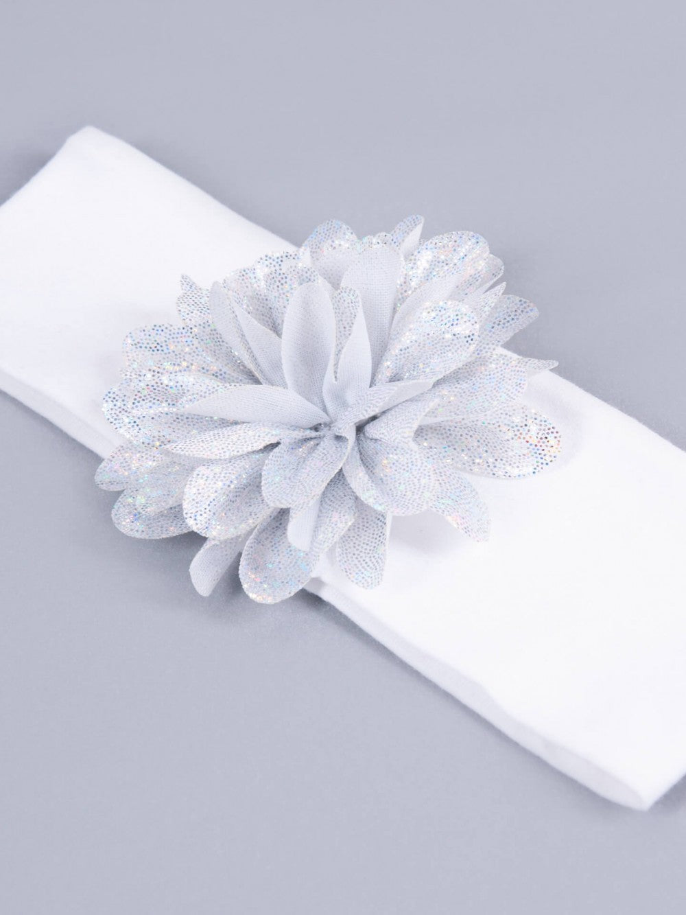 Trak za lase za dojenčke, Bela cvetlica (3-12 mes.)