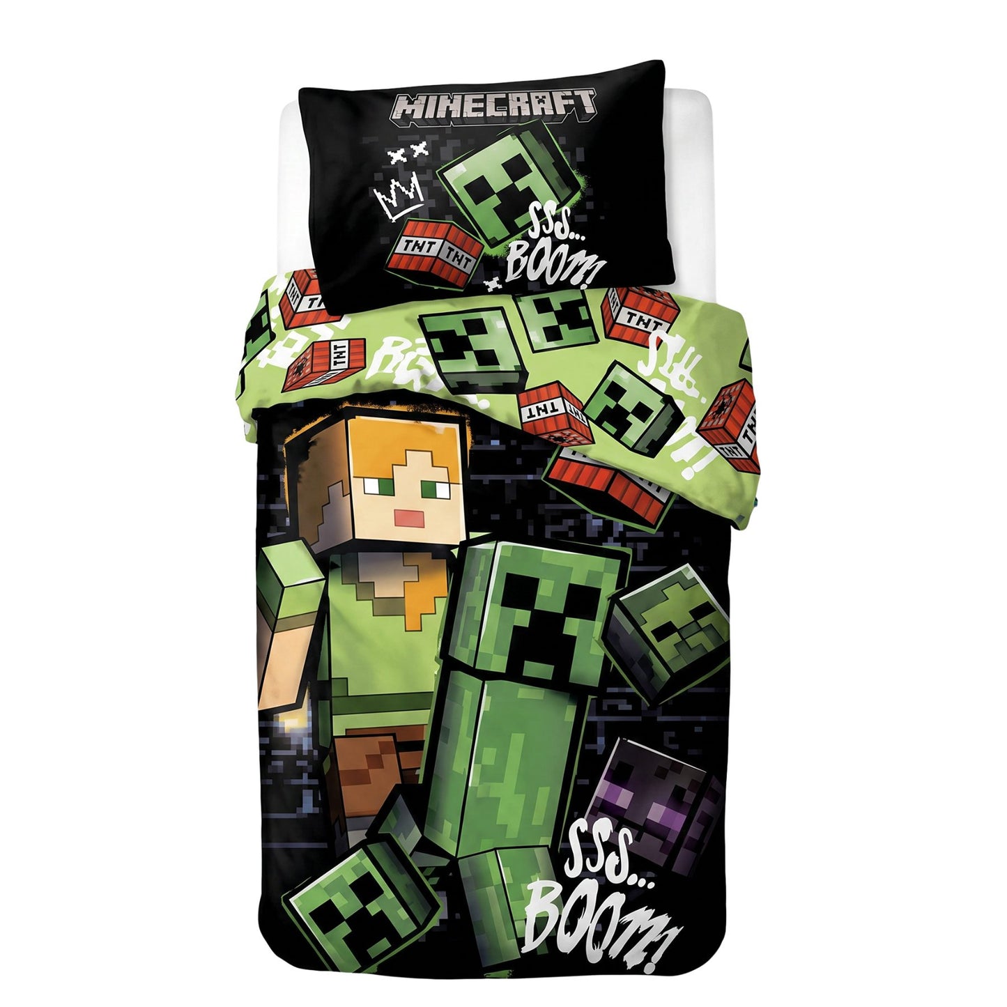 Minecraft otroška posteljnina Boom | Shopacita