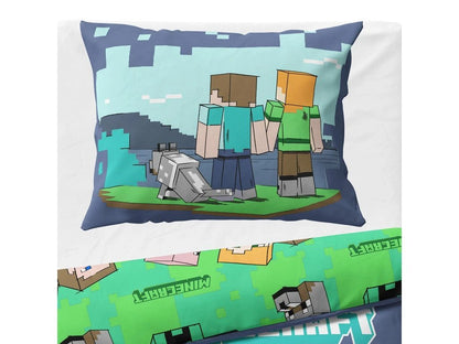 Minecraft otroška posteljnina Steve in Alex | Shopacita