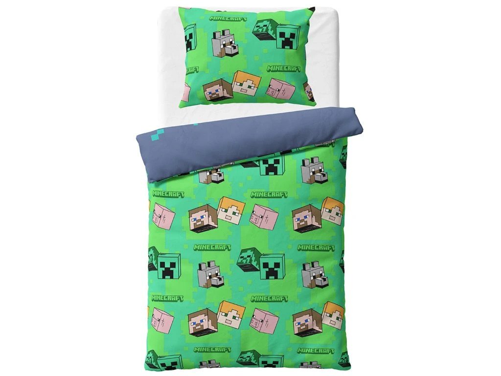 Minecraft otroška posteljnina Steve in Alex | Shopacita
