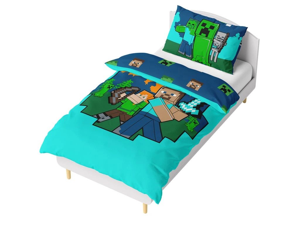 Minecraft otroška posteljnina Diamond Defender | Shopacita