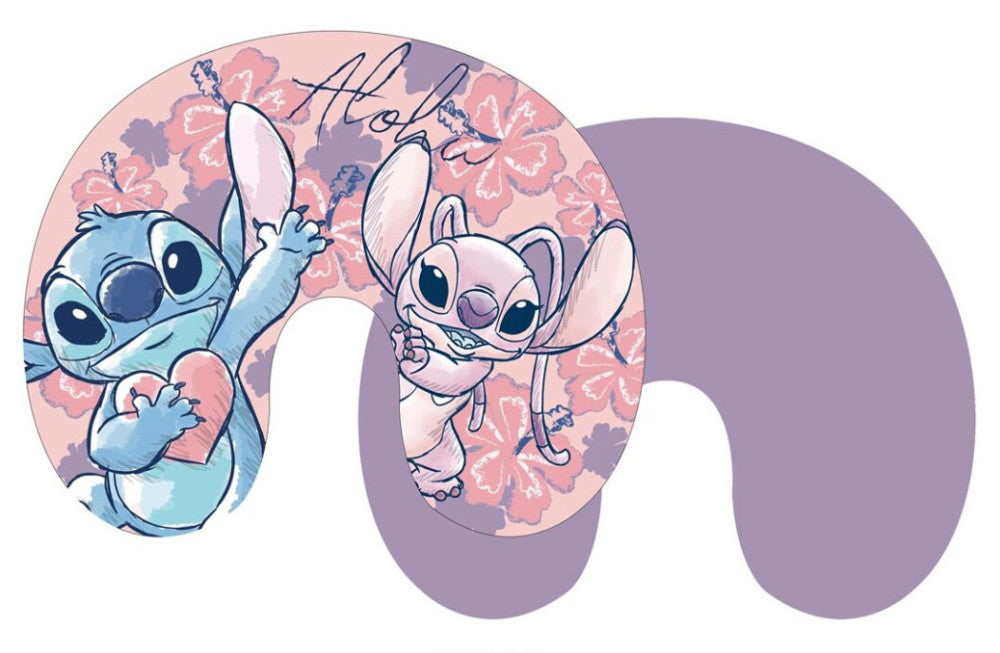 Lilo & Stitch potovalni vzglavnik za vrat roza Aloha | Shopacita