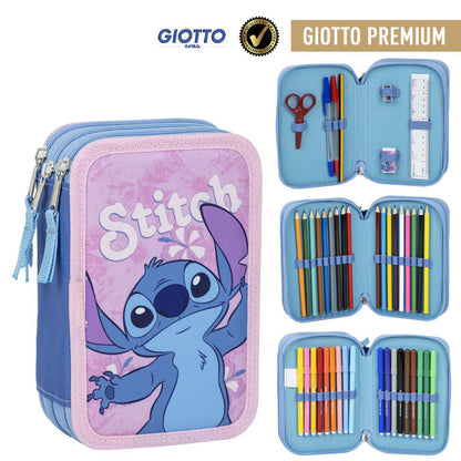 Lilo & Stitch trojna peresnica z dvema zadrgama Hibiscus | Shopacita