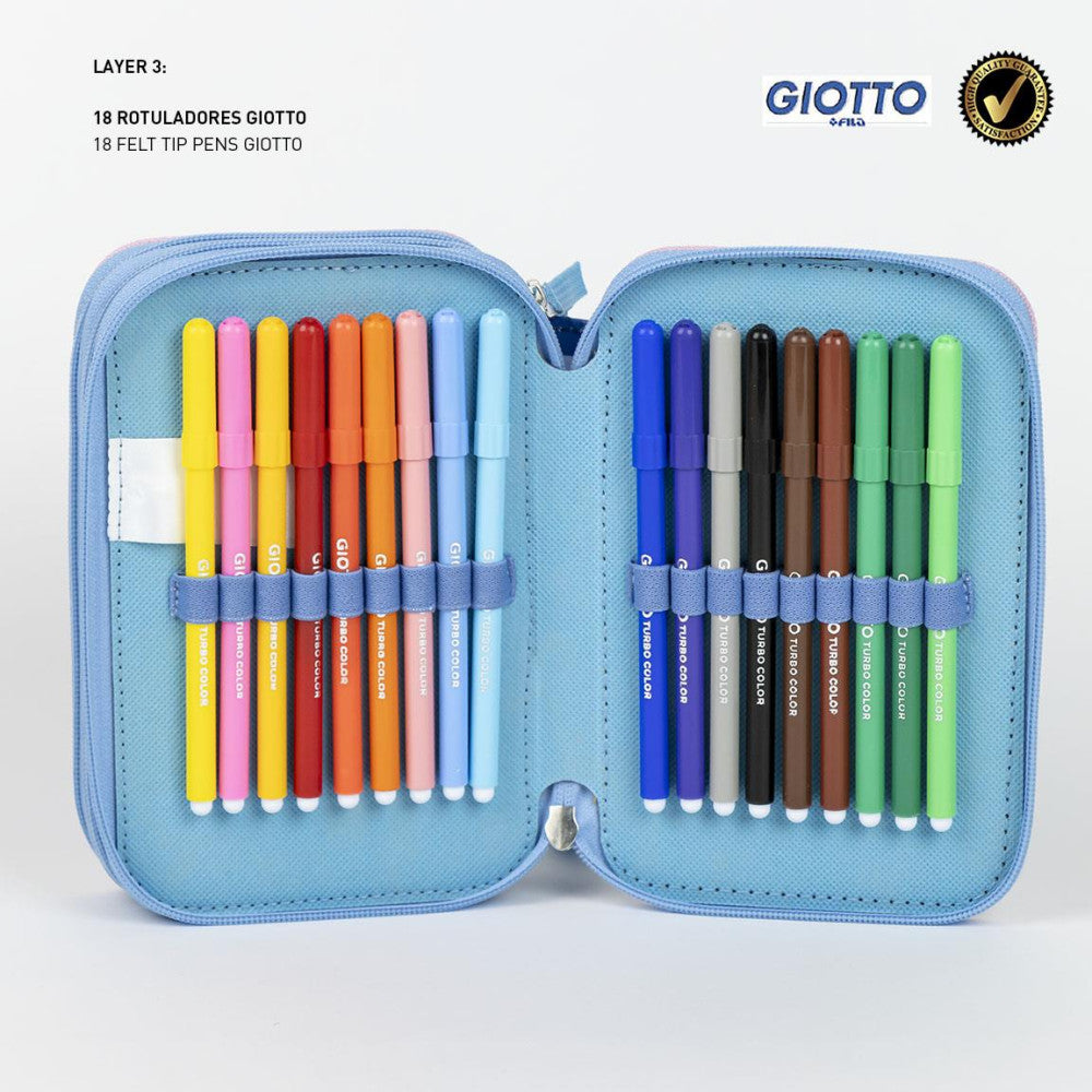 Lilo & Stitch trojna peresnica z dvema zadrgama Hibiscus | Shopacita