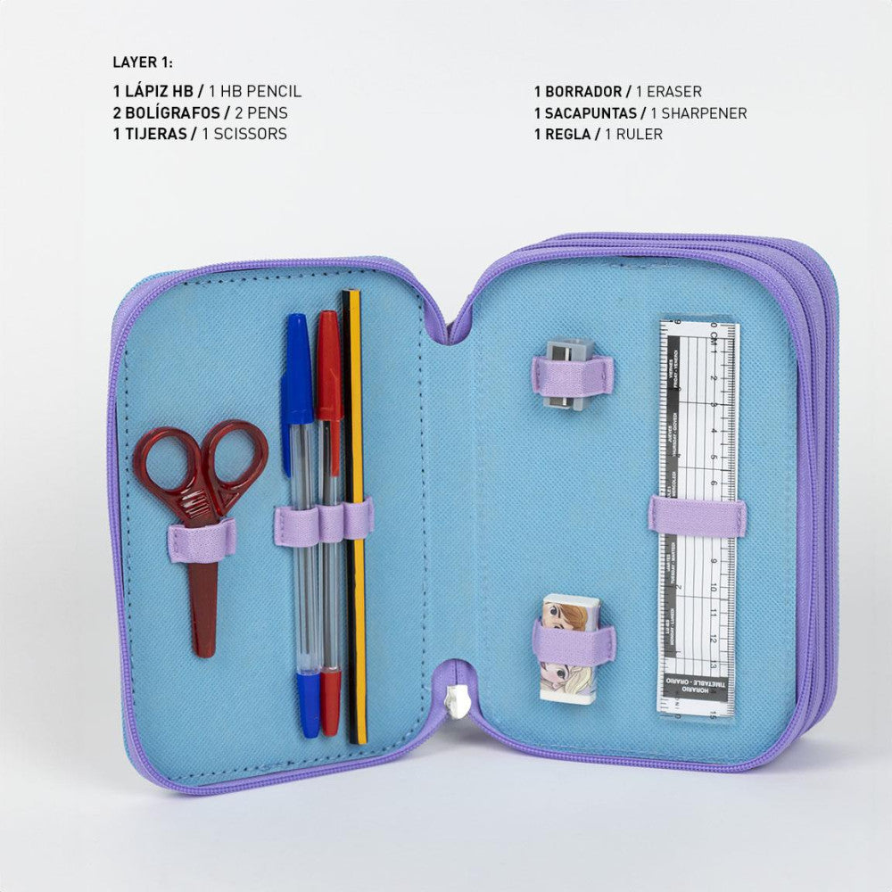 Frozen trojna peresnica z dvema zadrgama Ledeno kraljestvo | Shopacita