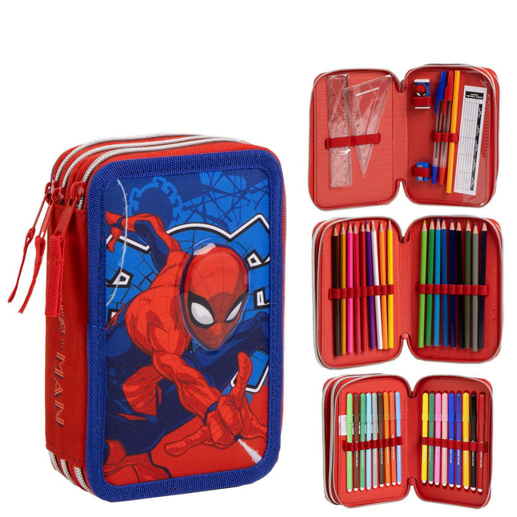 Spiderman trojna peresnica z dvema zadrgama Web | Shopacita