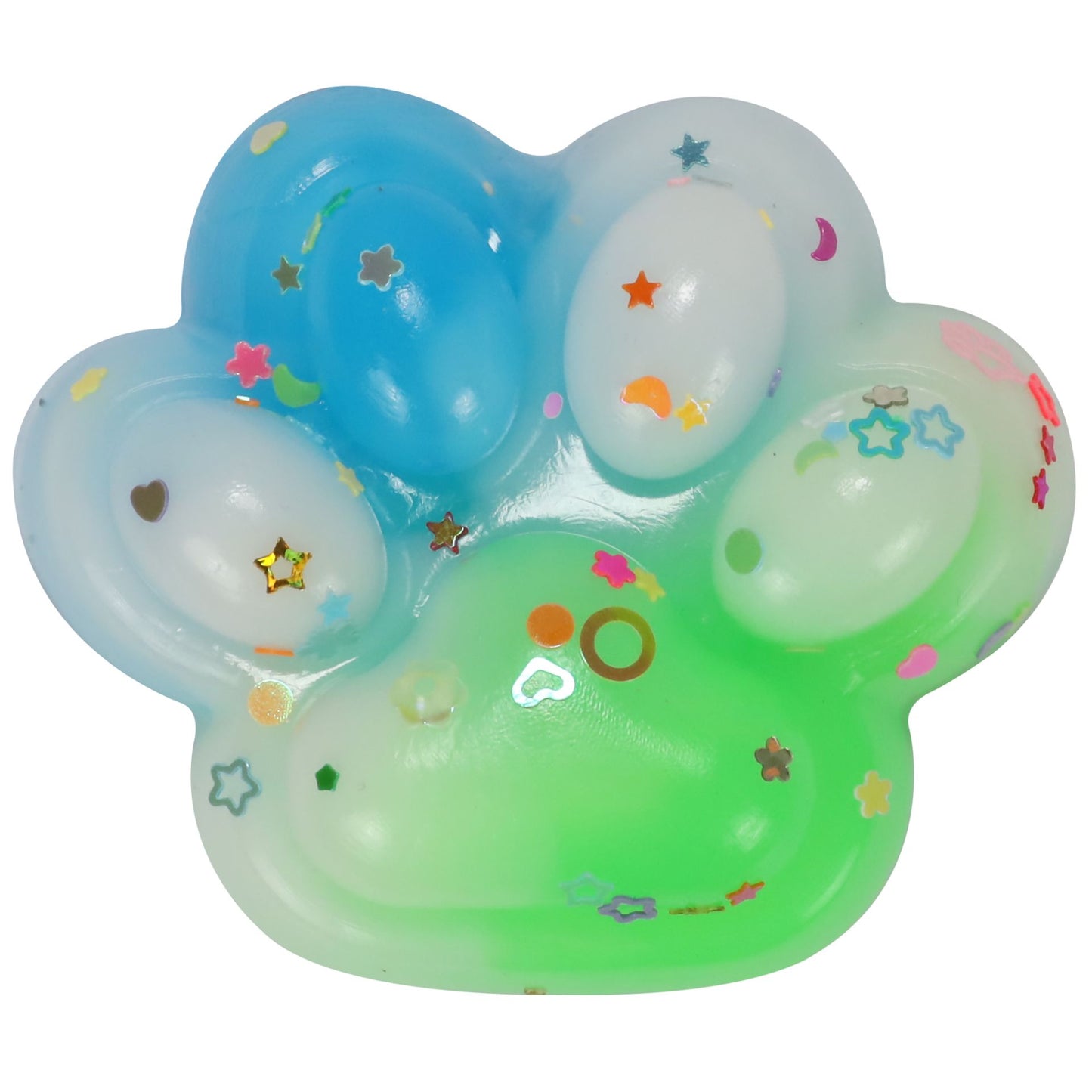 Žele mačja tačka za stiskanje Neon Squishy Cat Paw | Shopacita