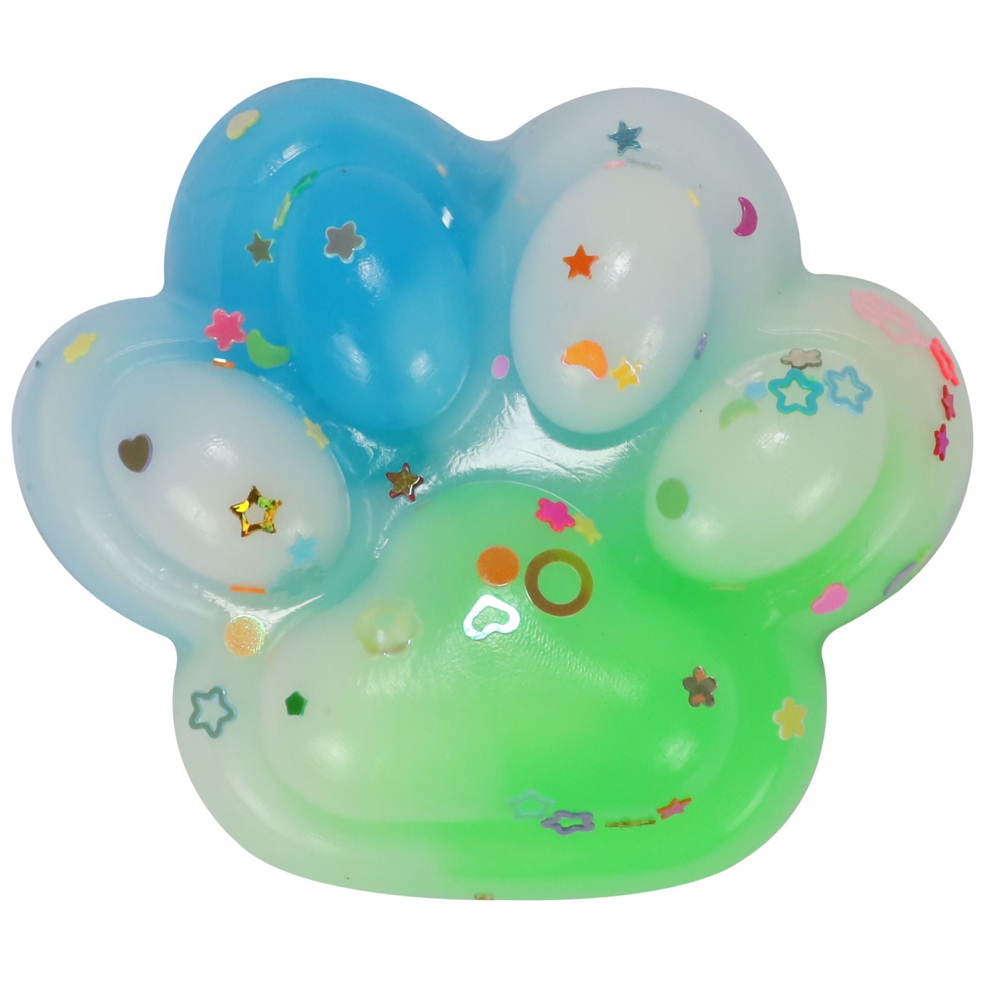 Žele mačja tačka za stiskanje Neon Squishy Cat Paw | Shopacita