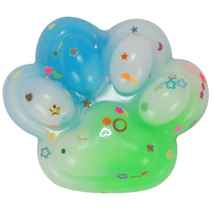 Žele mačja tačka za stiskanje Neon Squishy Cat Paw | Shopacita