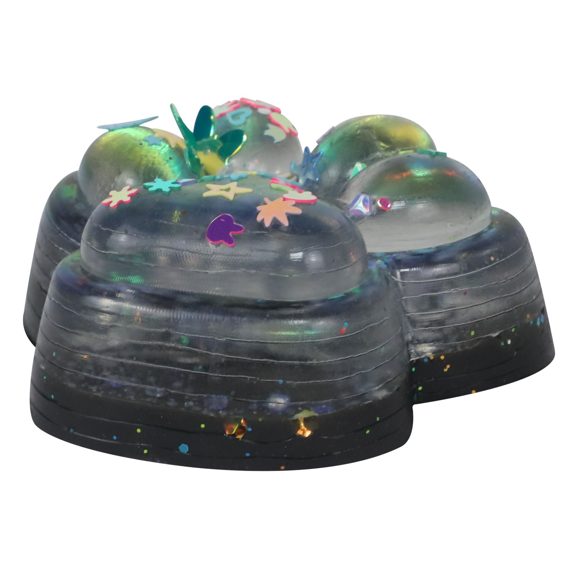 Žele mačja tačka za stiskanje z bleščicami Squishy Cat Paw | Shopacita