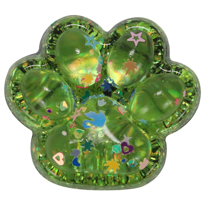 Žele mačja tačka za stiskanje z bleščicami Squishy Cat Paw | Shopacita