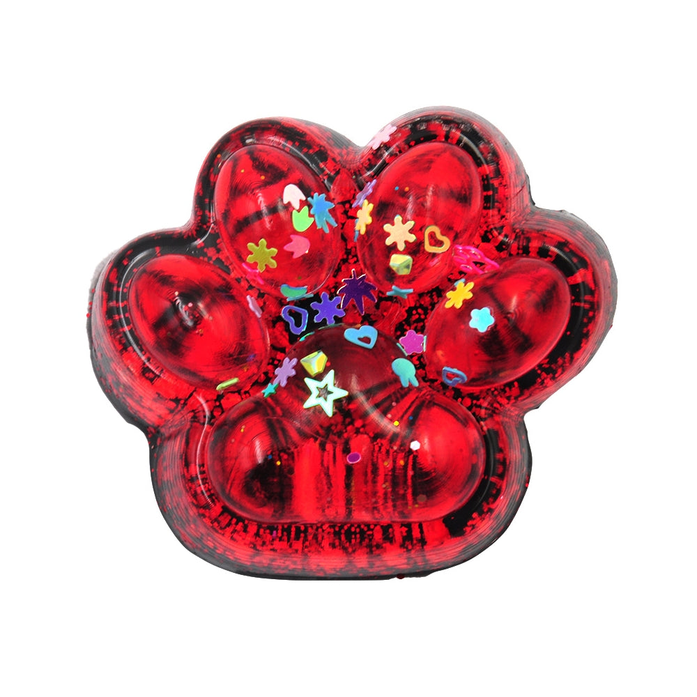 Žele mačja tačka za stiskanje z bleščicami Squishy Cat Paw | Shopacita