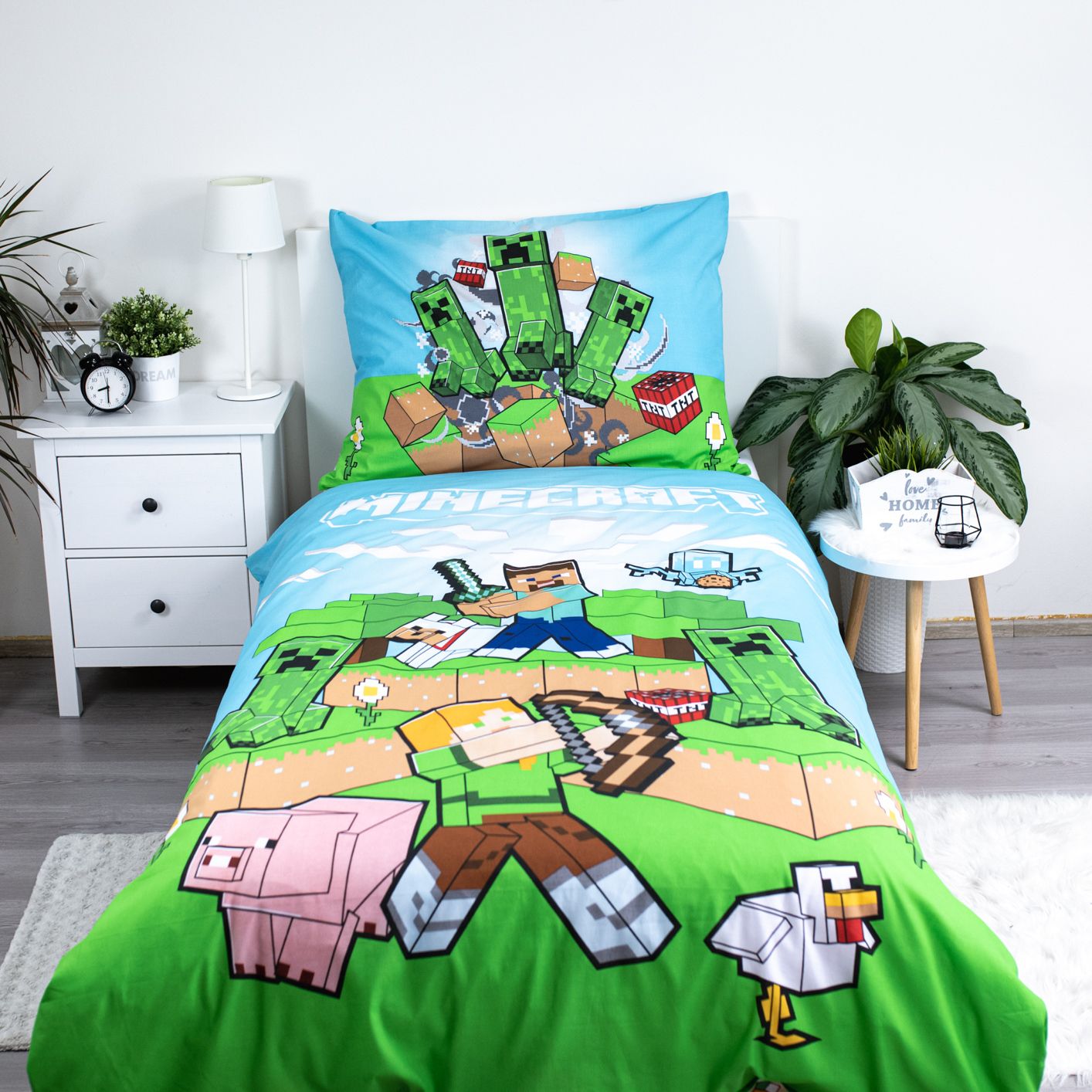 Minecraft otroška posteljnina Outdoor Mobs | Shopacita