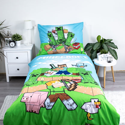 Minecraft otroška posteljnina Outdoor Mobs | Shopacita