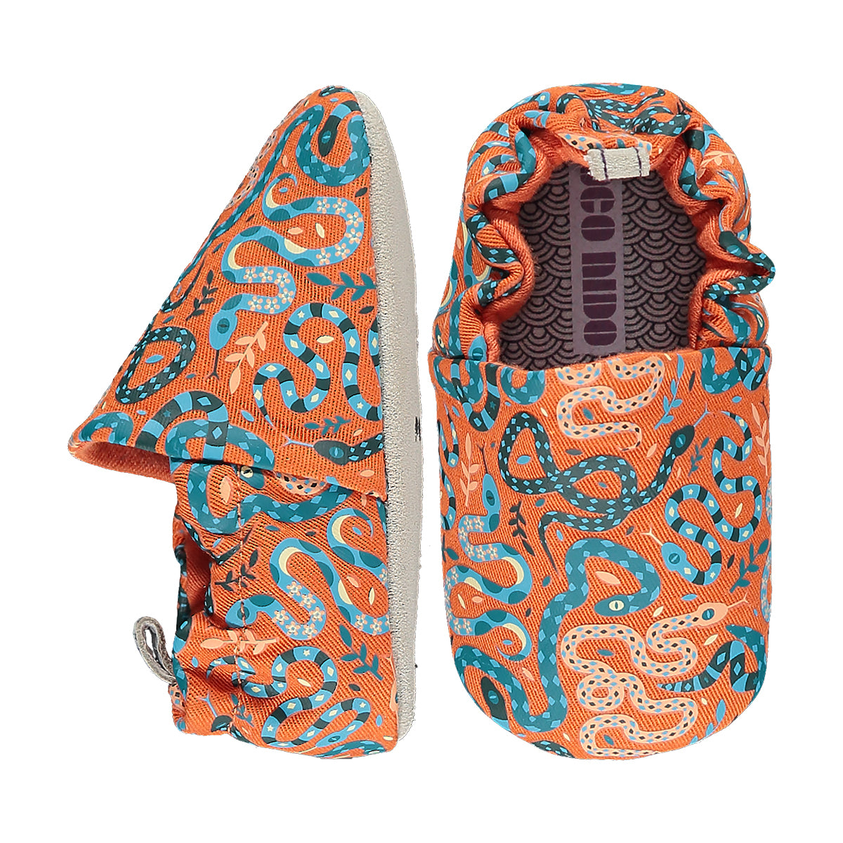 Otroški bosonogi/barefoot copati Snakes Orange | Shopacita