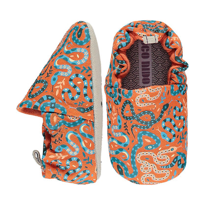 Otroški bosonogi/barefoot copati Snakes Orange | Shopacita
