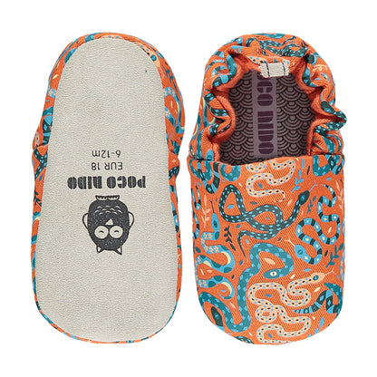 Otroški bosonogi/barefoot copati Snakes Orange | Shopacita