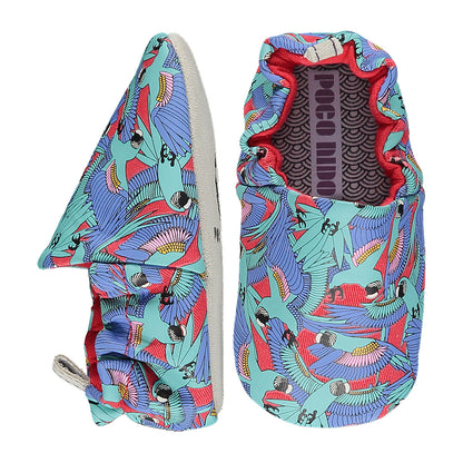 Otroški bosonogi/barefoot copati Turquoise Macaws | Shopacita