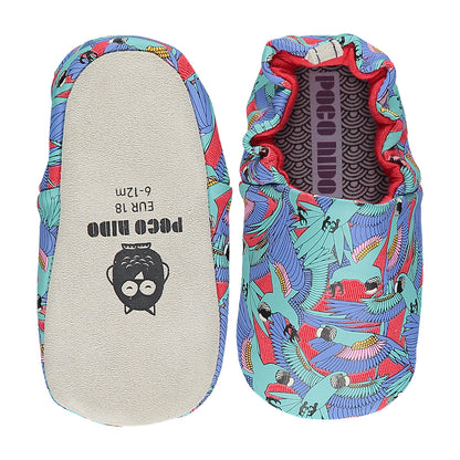Otroški bosonogi/barefoot copati Turquoise Macaws | Shopacita