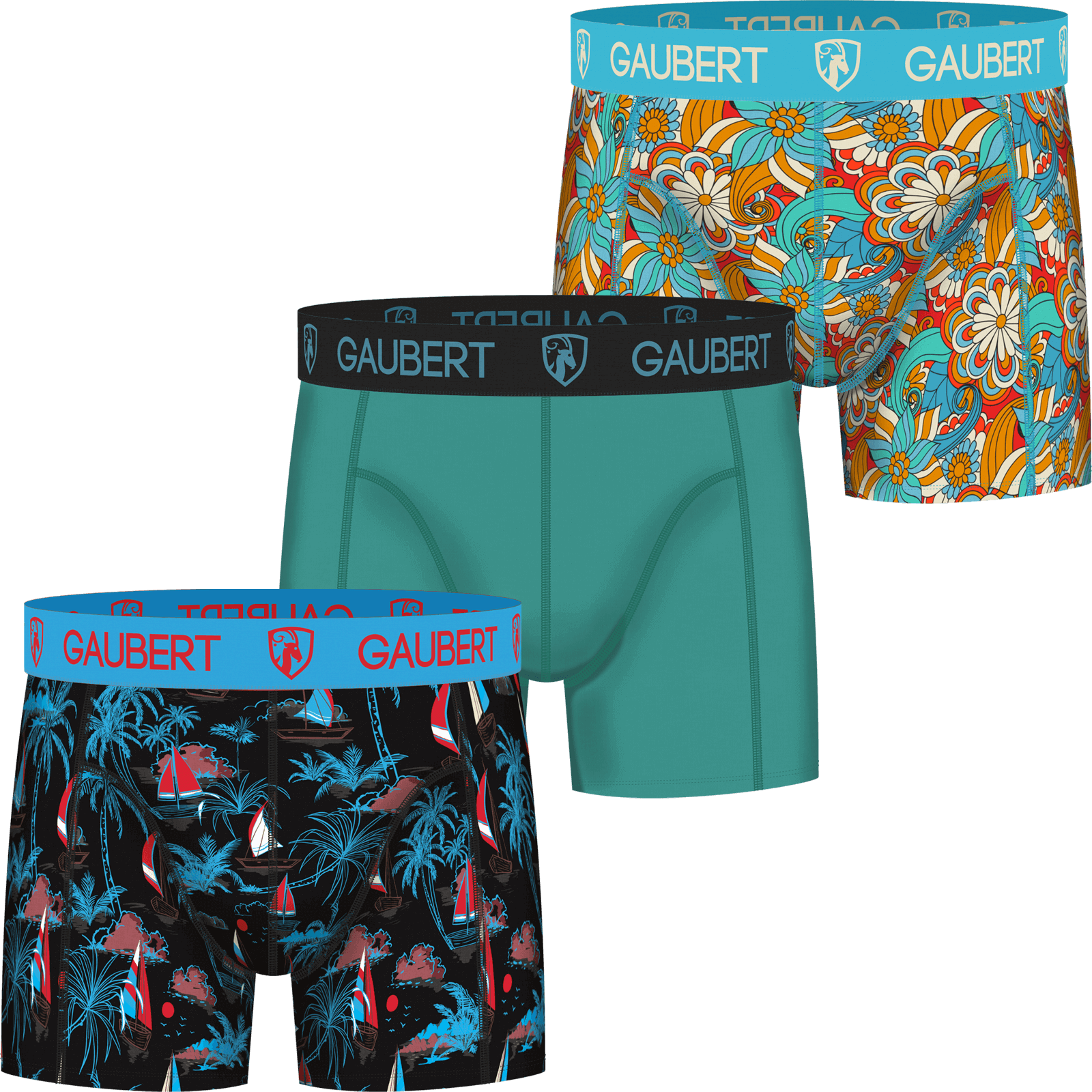 Bunte Bambus-Boxershorts fr Herren, 3-tlg, S-XXL | Shopacita