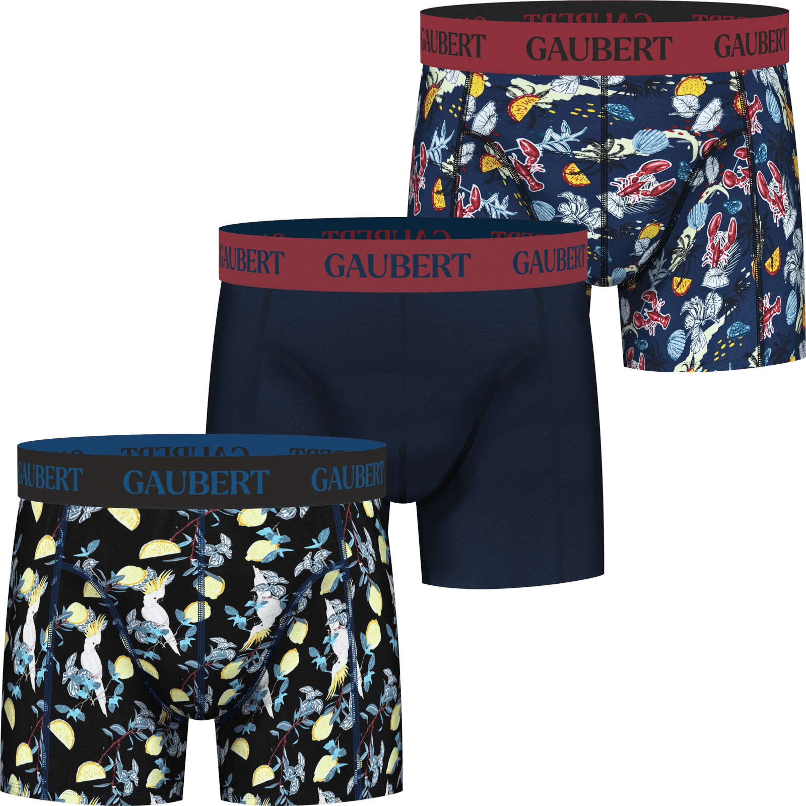 Bunte Bambus-Boxershorts für Herren, 3er-Set, S-XXL