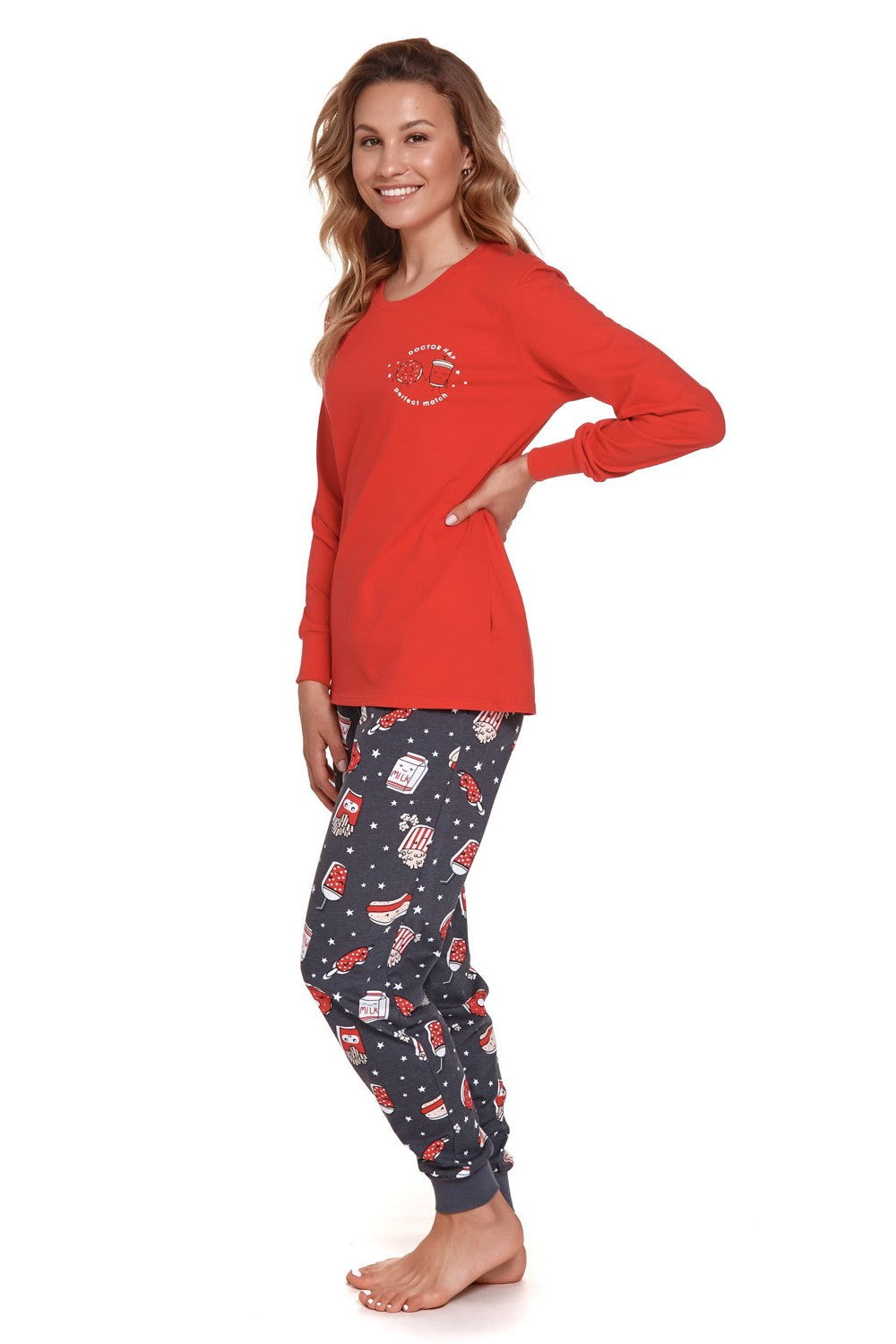 Ženska pižama, 100% bombaž, Prigrizki